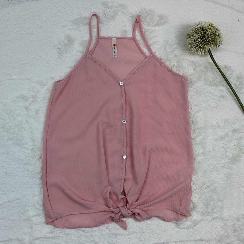 Axis Apparel tie-front blouse.